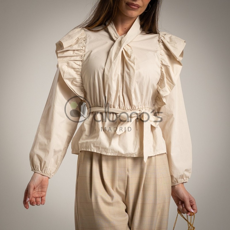CAMISA VOLANTES LAZADA RICHELIEU REF.321035-14