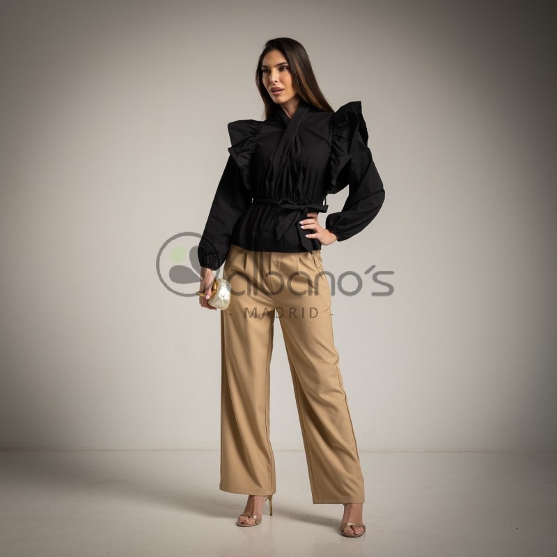 CAMISA VOLANTES LAZADA RICHELIEU REF.321035-2