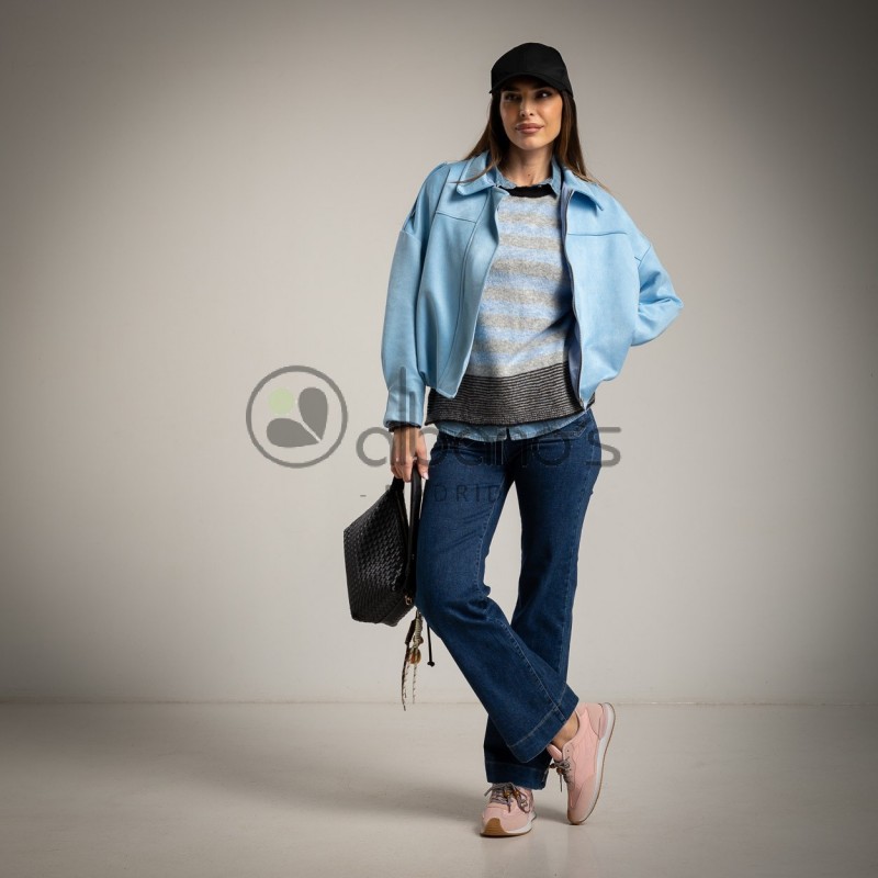 BOMBER DOUBLÉ EN DAIM RÉF. 334055-44