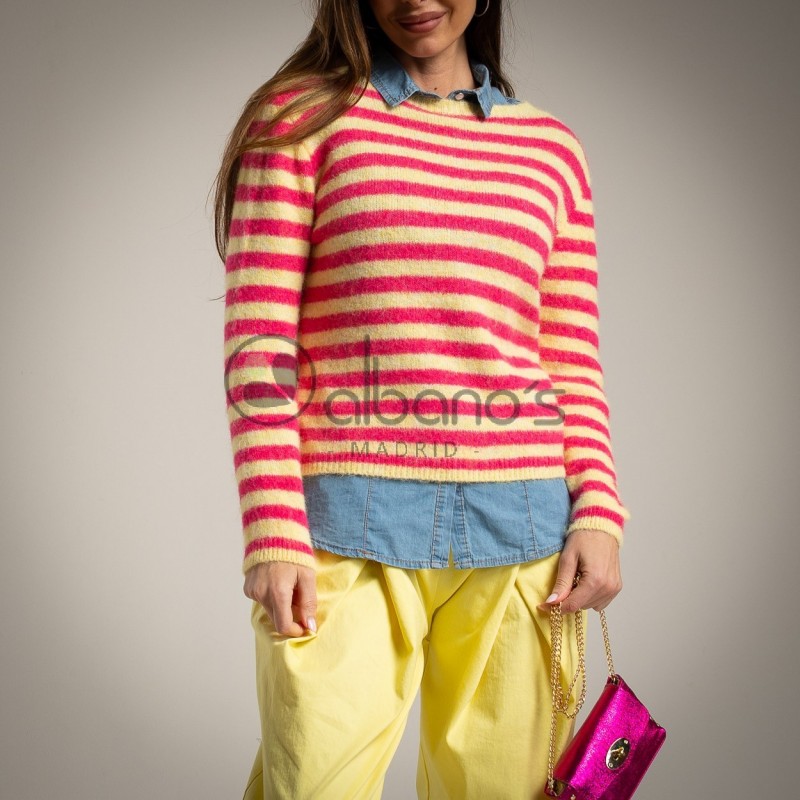 SUÉTER DE TEXTURA QUENTE  STRIPES REF.30861-37