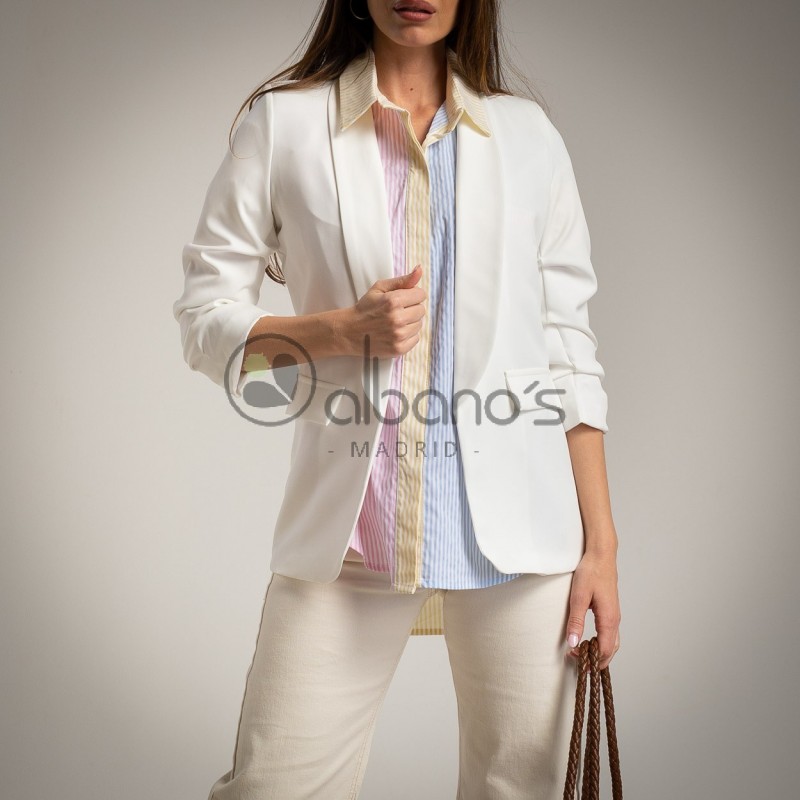 BLAZER FORRADA MANGA FRUNCIDA REF.22321-1