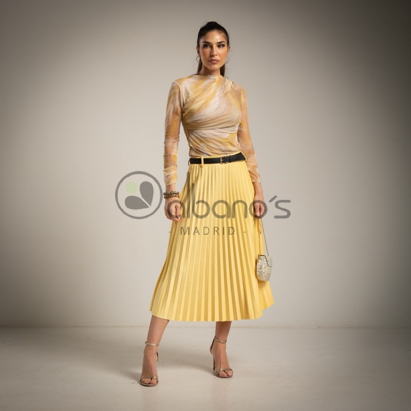 TOP TUL DRAPEADO LATERAL SEA REF.13288-63