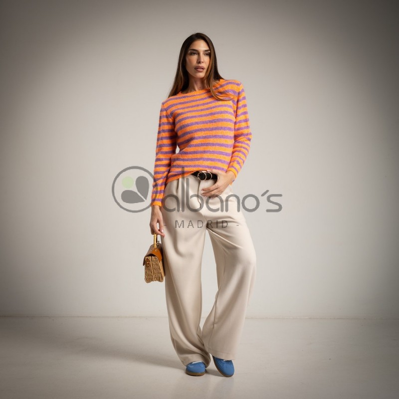 SUÉTER DE TEXTURA QUENTE  STRIPES REF.30861-25