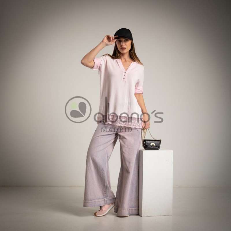 T-SHIRT OVERSIZE BAJO BLONDA REF.67471-9