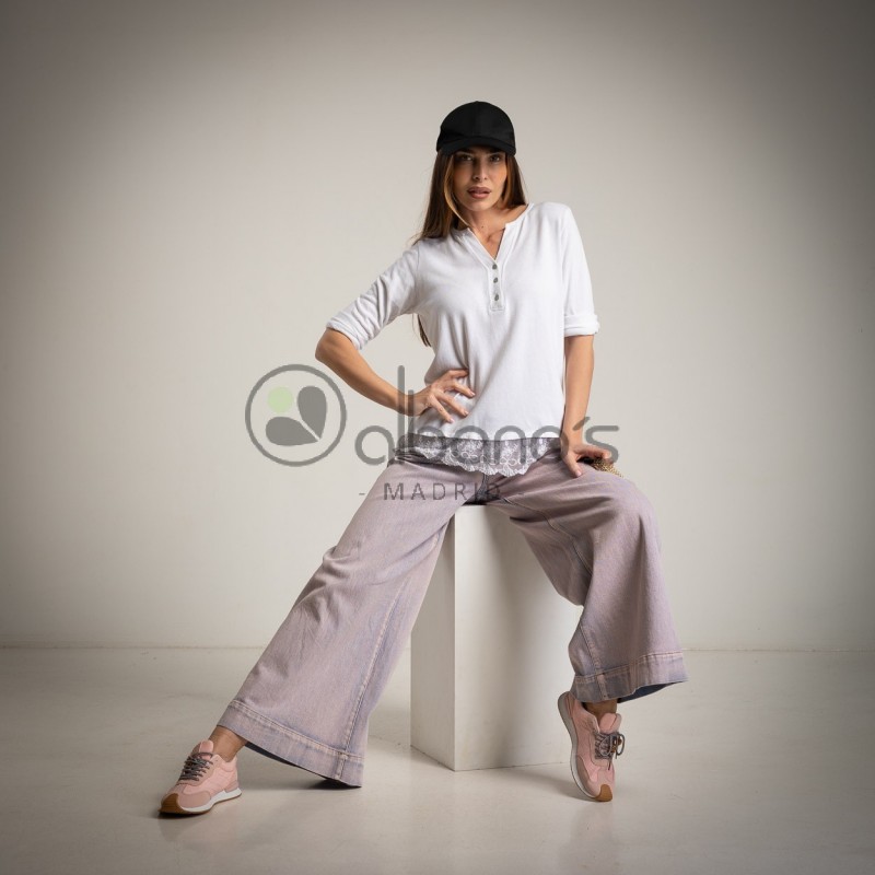 T-SHIRT OVERSIZE BAJO BLONDA REF.67471-1