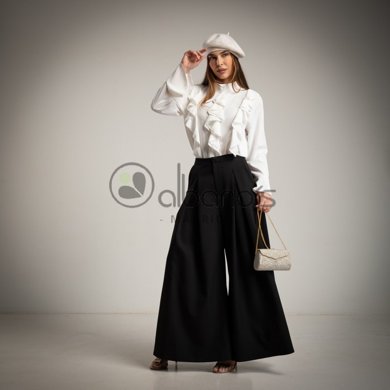 BLOUSE WITH CASCADE RUFFLES REF. 7666-1