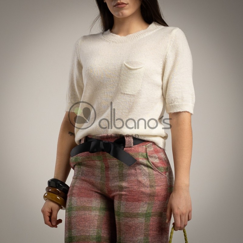 SWEATER MOHAIR MANGA CORTA BOLSILLOS REF.8083-17