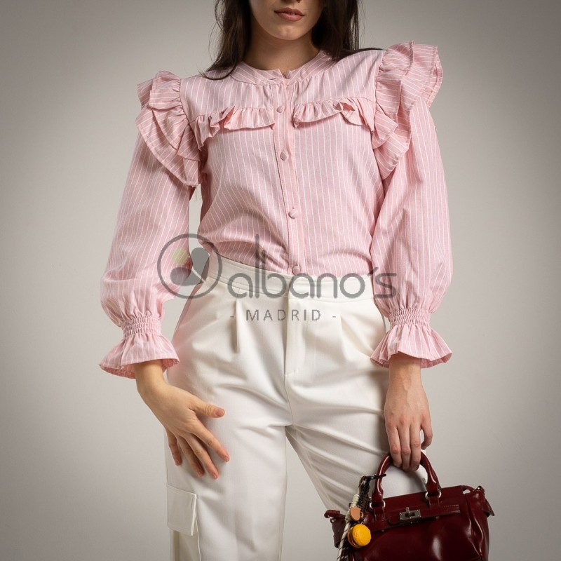 CAMISA STRIPES CANESU VOLANTES REF.82179-9