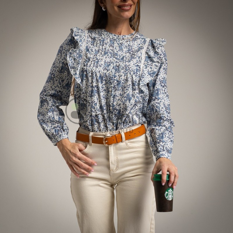 BLUSA PAISLEY PUNTILLA REF.97029-19