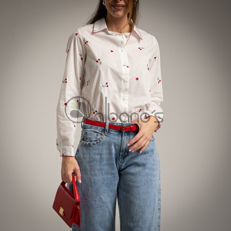 EMBROIDERED CHERRY SHIRT REF. 97006-1