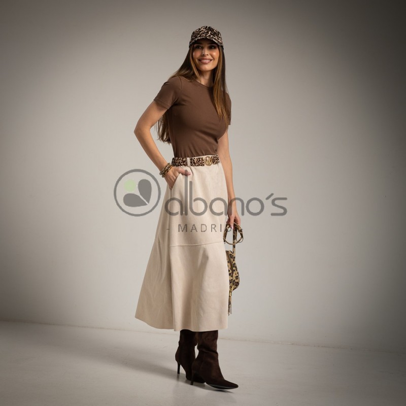 FALDA ANTELINA +CINTURÓN ANIMAL PRINT REF.29055-17