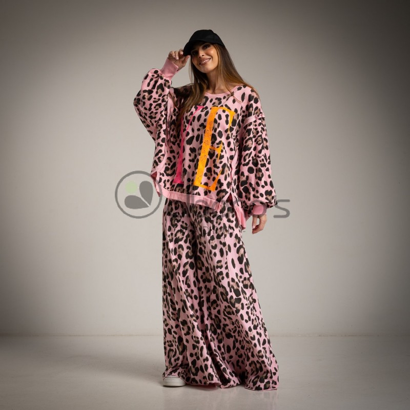 PANTALÓN PALAZZO QUILLAS ANIMAL PRINT REF.59265-9