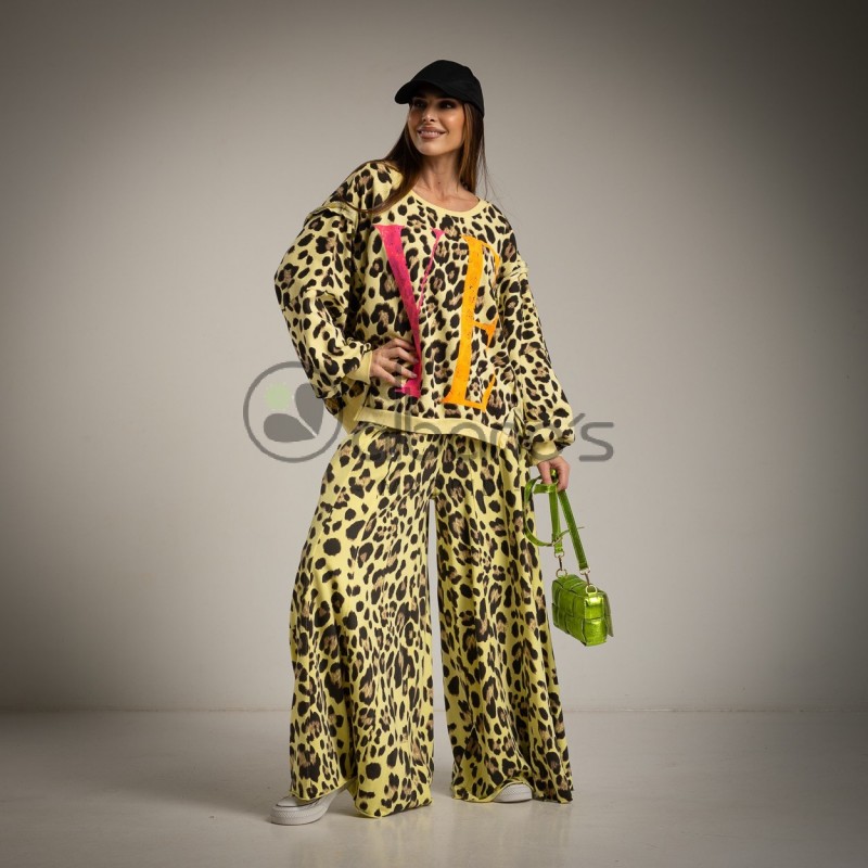 PANTALÓN PALAZZO QUILLAS ANIMAL PRINT REF.59265-63