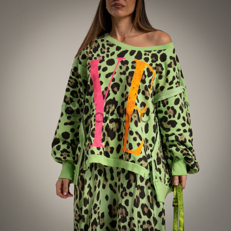 FELPA OVERSIZE ANIMAL PRINT YEAH REF.615123-30