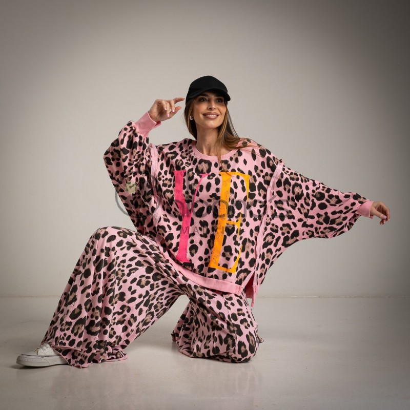 SUDADERA OVERSIZE ANIMAL PRINT YEAH REF.615123-9