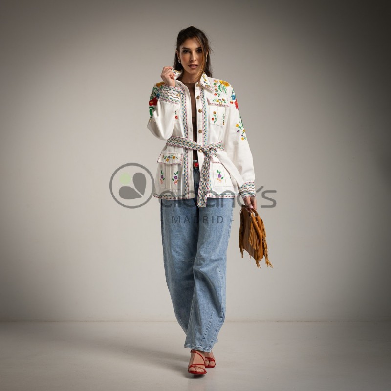 SAHARIANA BORDADA ANDINA REF.82165-1
