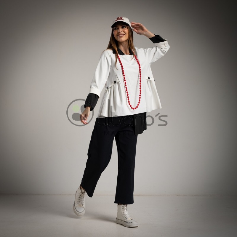 SWEATSHIRT  GATHERED BACK PANEL 158 REF. 56759-1