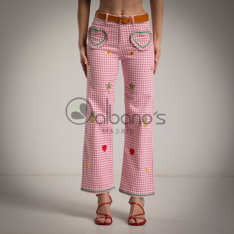 JEANS VICHY RICAMO REF.5055-9