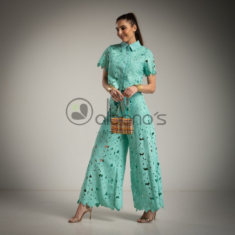 SET 2 PEZZI FODERATO IN GUIPURE DELHI RIF. 2781-30