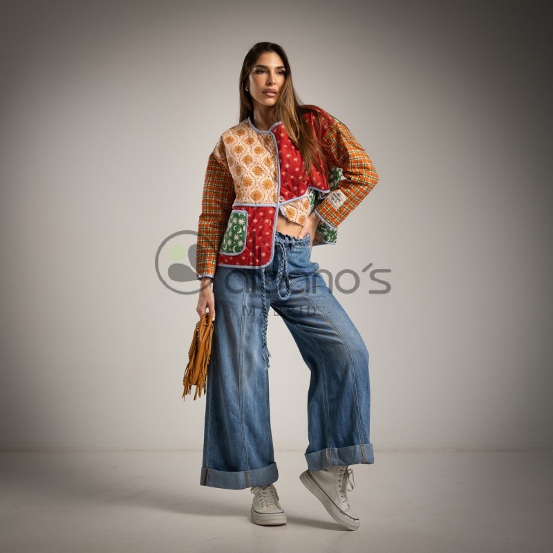 VESTE MATELASSÉE PATCHWORK REF.11932-14