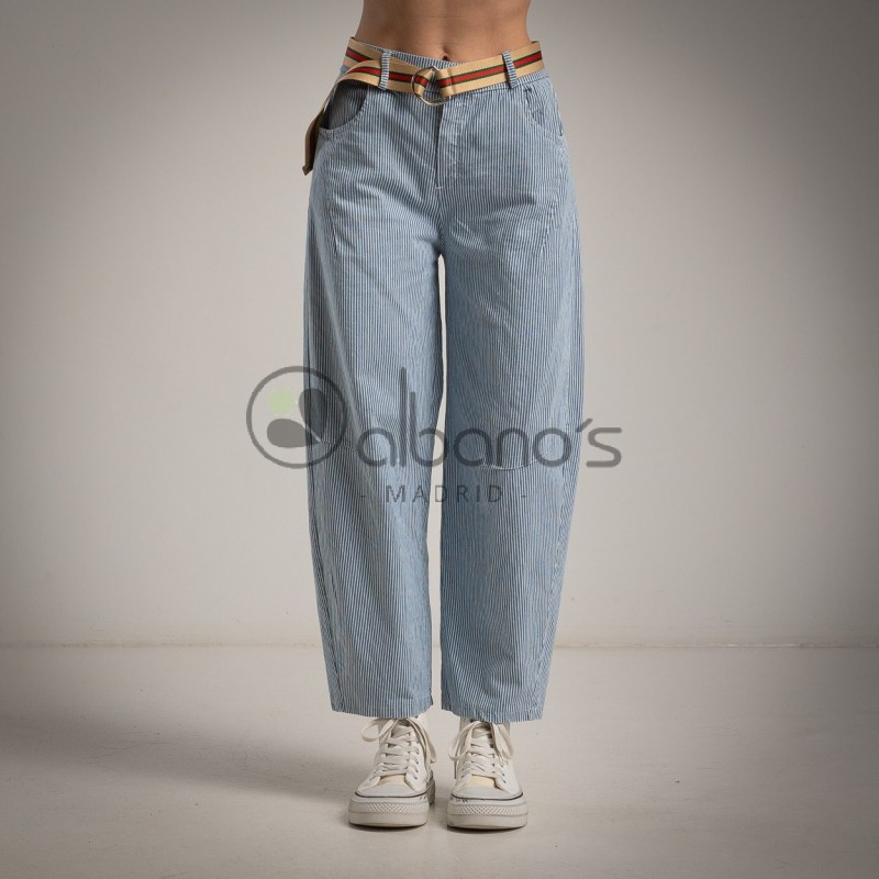 BALLOON PANTS DENIM STRIPES REF.325612-31