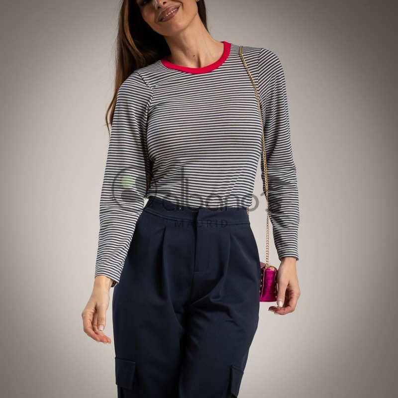 T-SHIRT STRIPES VIVO CONTRASTE REF.54921-19