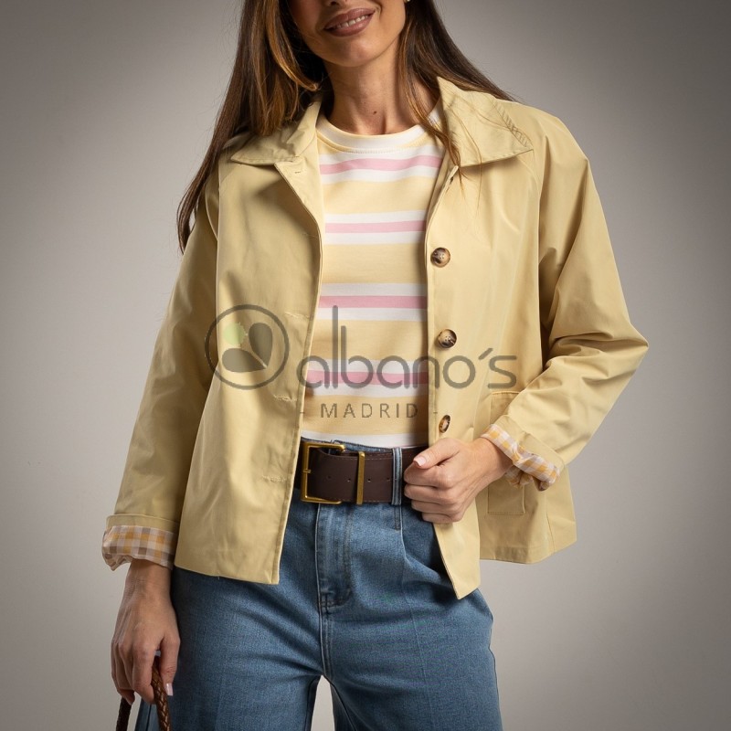 CHUBASQUERO CORTO FORRO CUADROS HARRYS REF.5061-63