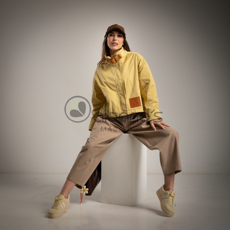 CAZADORA TRABILLAS APLIQUE ECOPIEL REF.0061-63