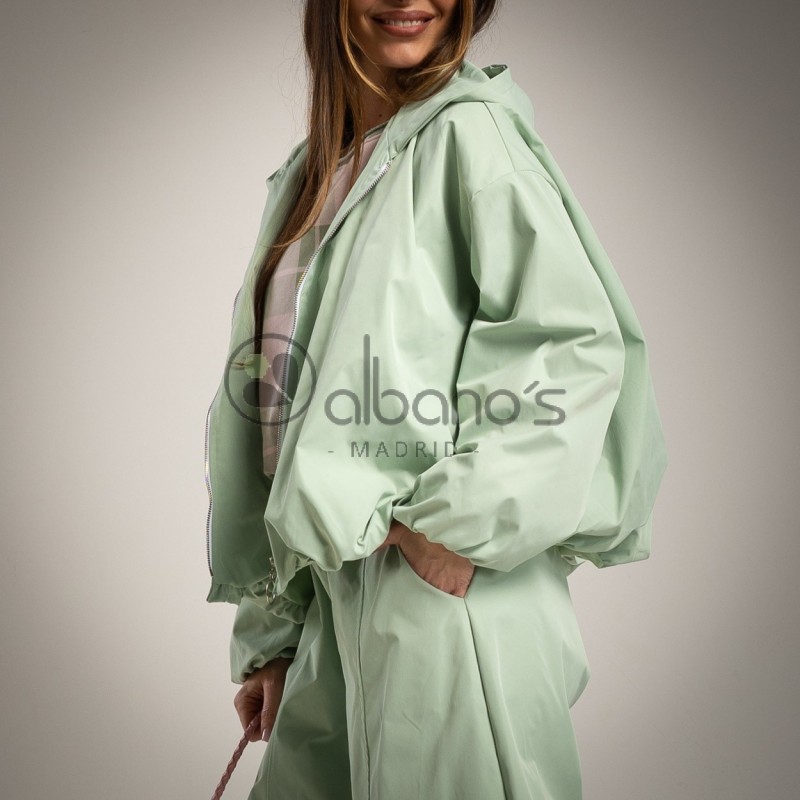 GIACCA TECNICA FODERATA OVERSIZE CAPPUCCIO RIF. 51903-24