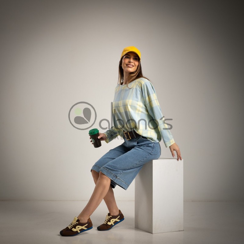 SUDADERA OVERSIZE CUADRO VENTANA REF.6437-33