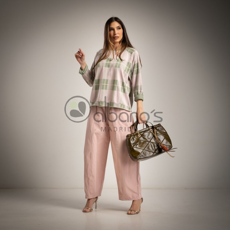 SUDADERA OVERSIZE CUADRO VENTANA REF.6437-32