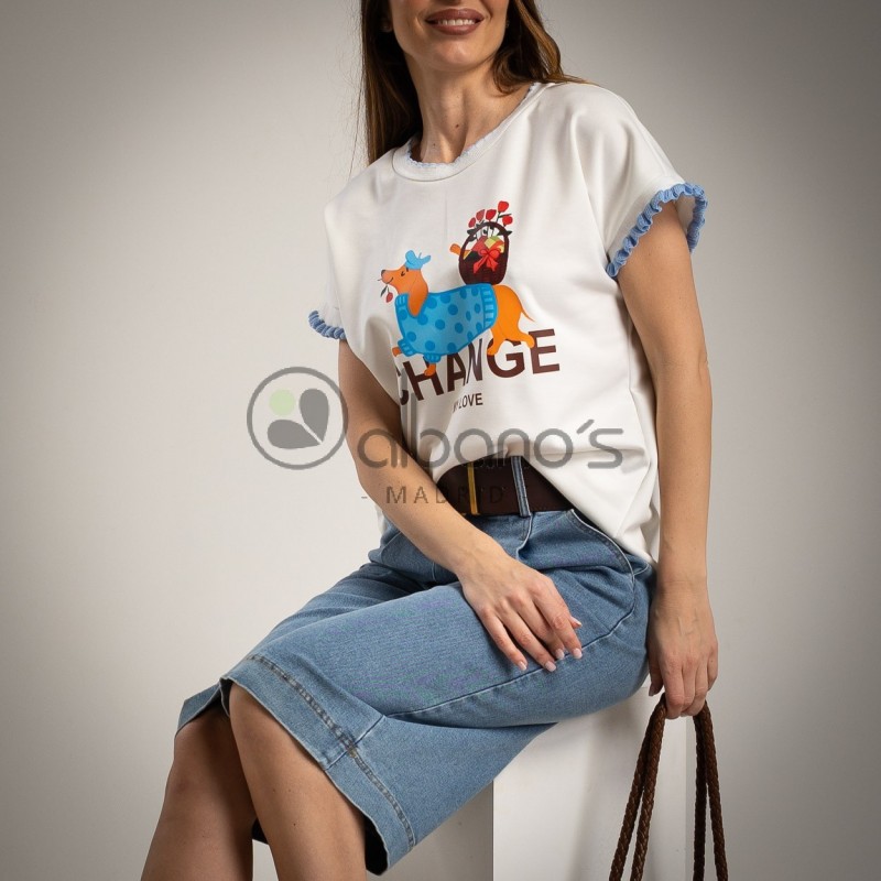 SUDADERA OVERSIZE TECKEL VIVO TRICOT REF.22049-33