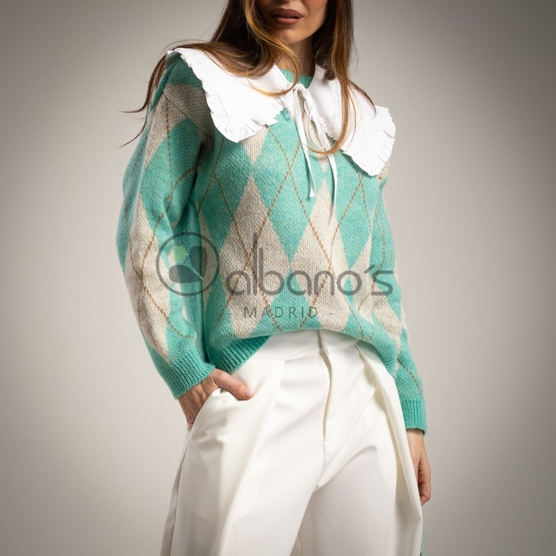 SWEATER RHOMBUS TRICOLOR REF.3983-24