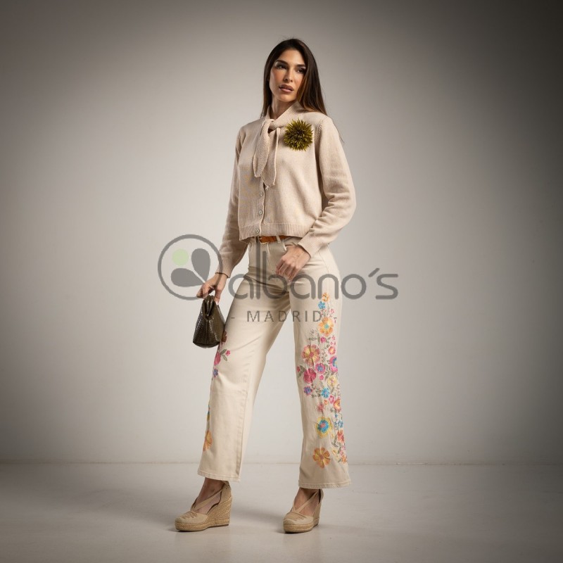  JEANS BORDADO LATERALES ALEJANDRIS REF.6172-14