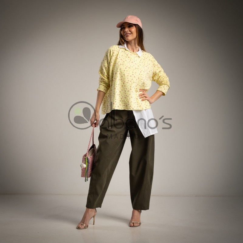 OVERSIZE SWEATSHIRT FLOWER LIBERTY REF.68551-63