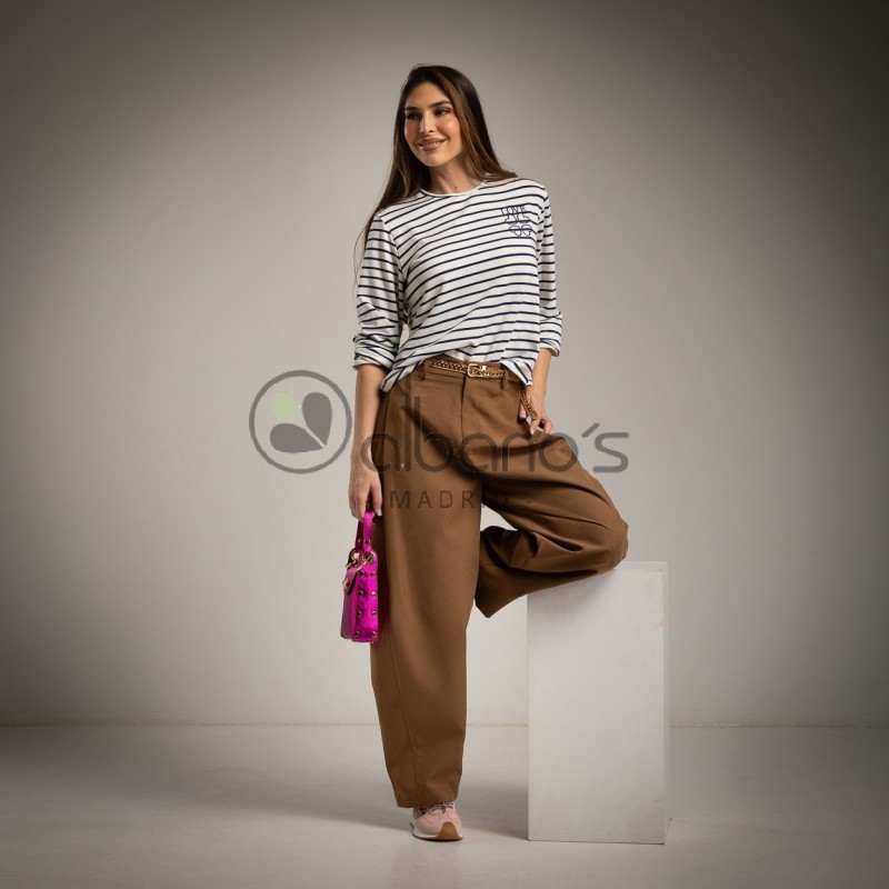 T-SHIRT STRIPES BORDADO LOVE REF.0004-19