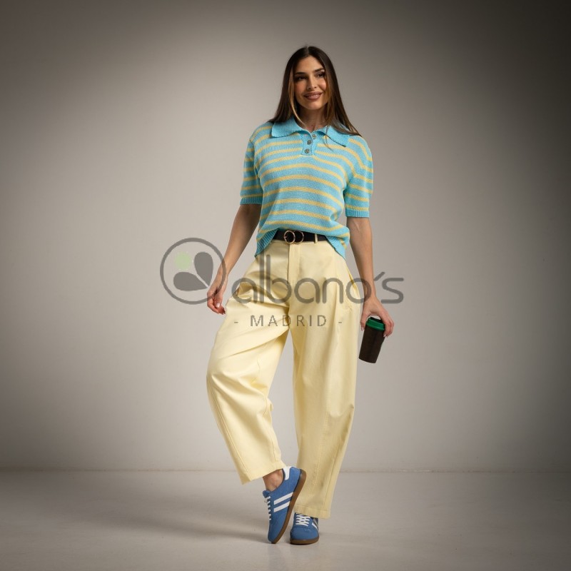 SWEATER POLO STRIPES COTTON REF.4039-20