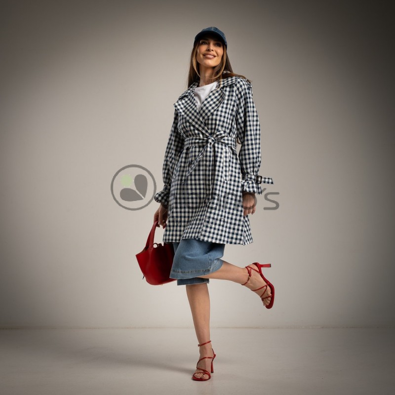 TRENCH FORRADO VICHY REF.0505003-19