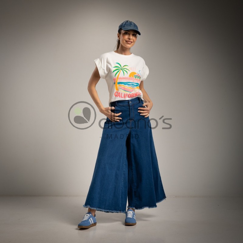 PANTALON ELEPHANT DENIM BAJO DESFLECADO REF.269015-31