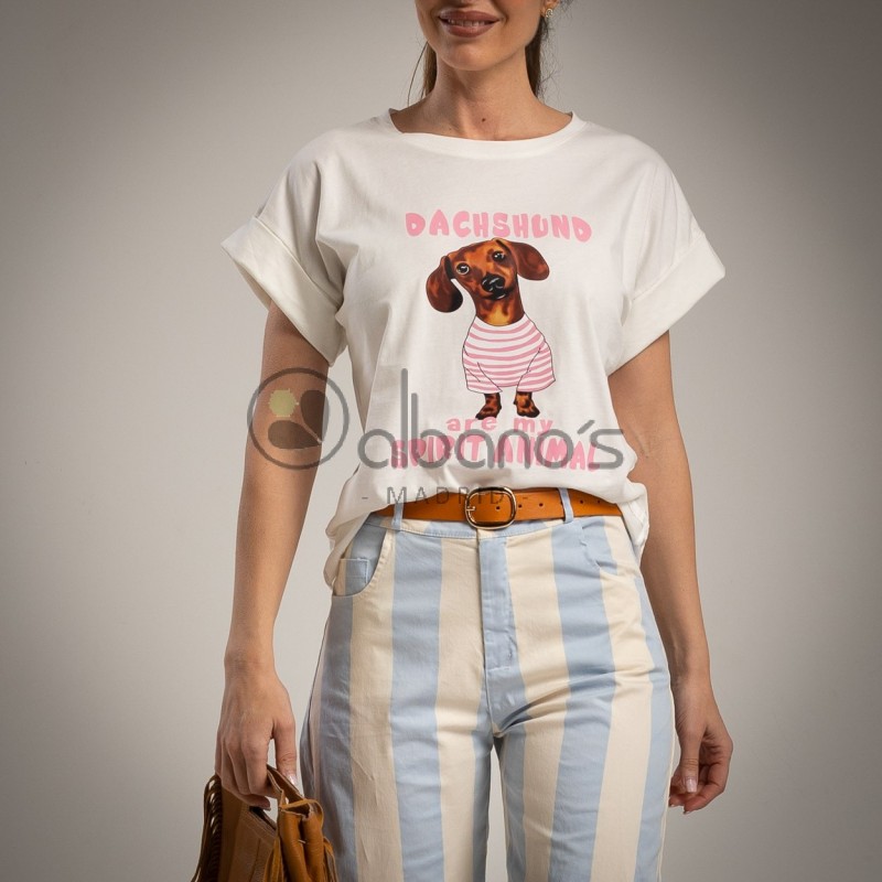 T-SHIRT OVERSIZE DACHSHUND REF.17149-1