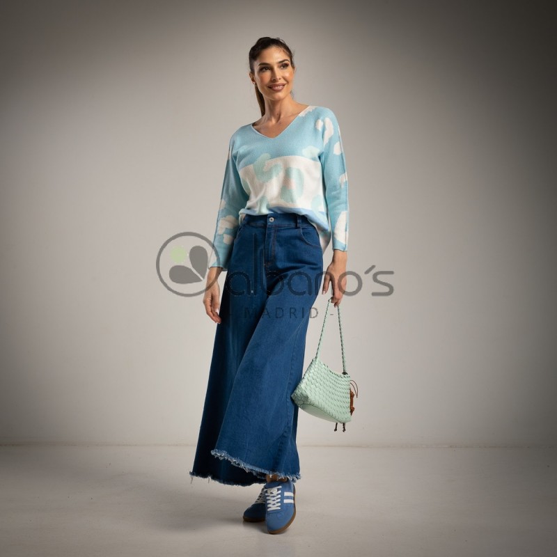 SWEATER TRICOLOR TEXTURA SUAVE  REF.316313-44