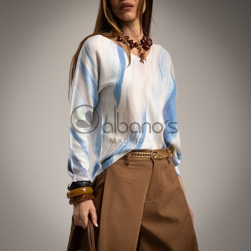 SWEATER TEXTURA SUAVE ONDAS REF.316314-4