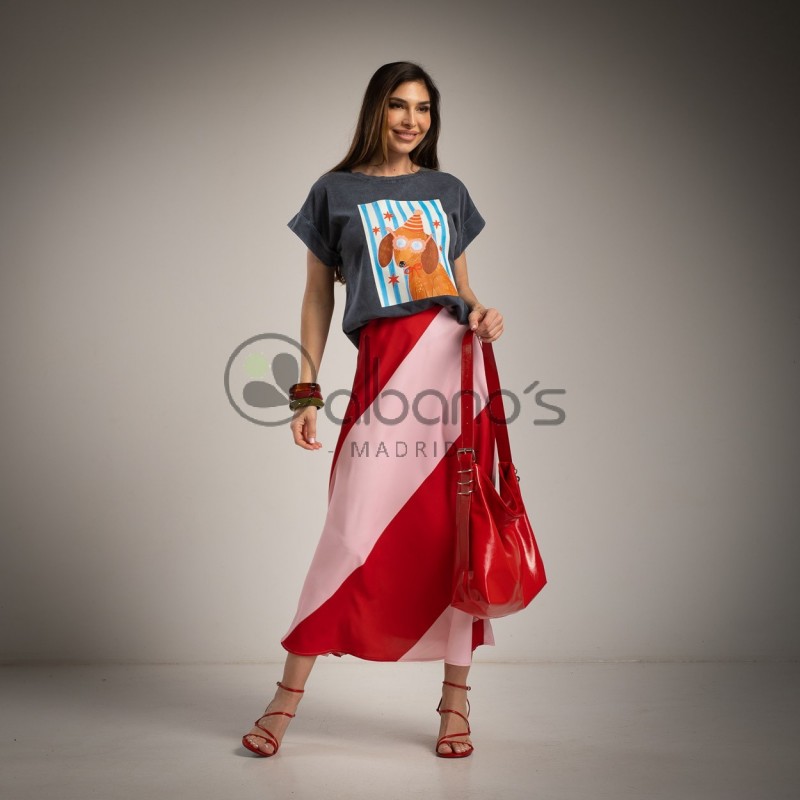 T-SHIRT DOG CIRCUS STRIPES REF.17217-2