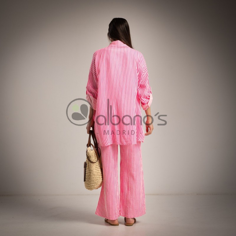 SET 2 PEZZI BAMBULA COTONE A RIGHE RIF.26029-65