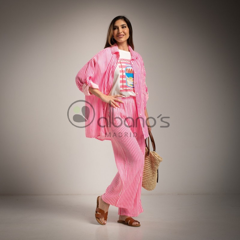 SET 2 PIEZAS BAMBULA COTTON STRIPES REF.26029-65