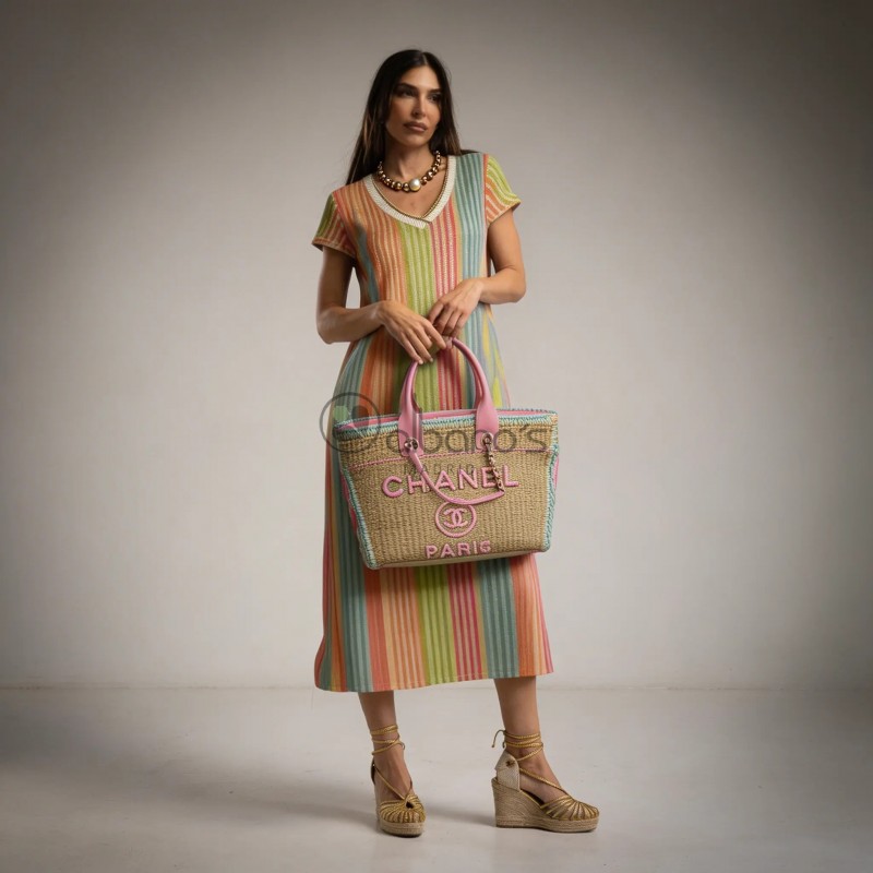 VESTIDO OVERSIZE LUREX STRIP MULTICOLOR 20889-12