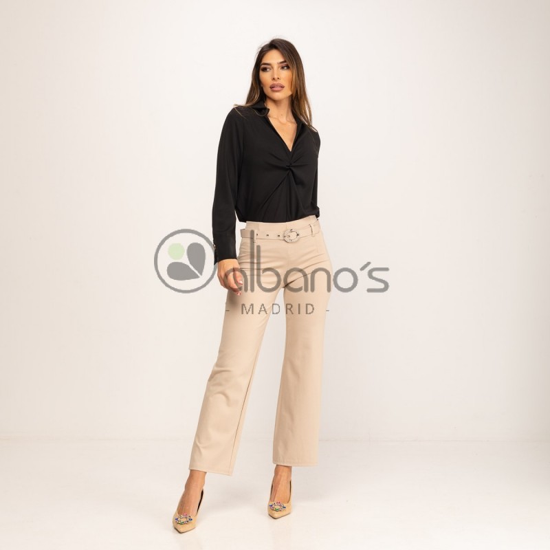 TROUSERS WITH BUCKLE BELT REF.580-14