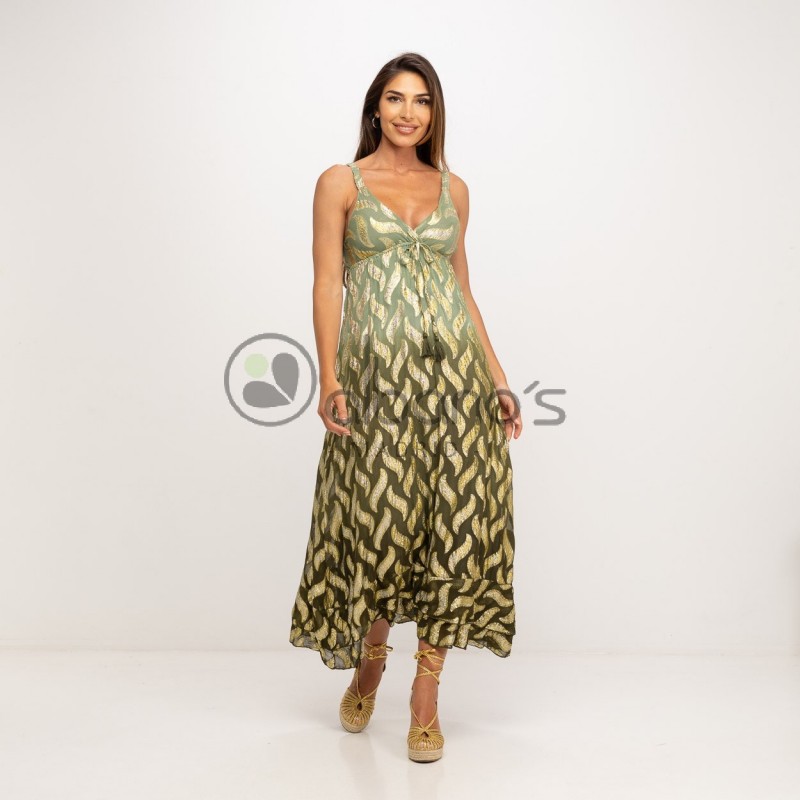 GOLD FEATHER TAY-DAY DRESS REF.2-16