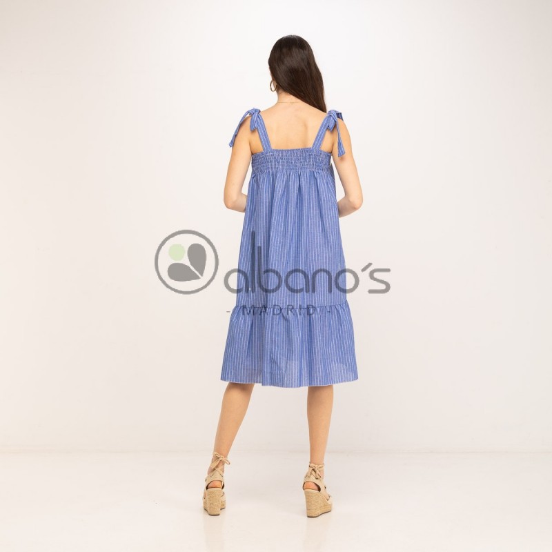 STRIPED DRESS FORNITURE BOW STRAPS REF.36190-31