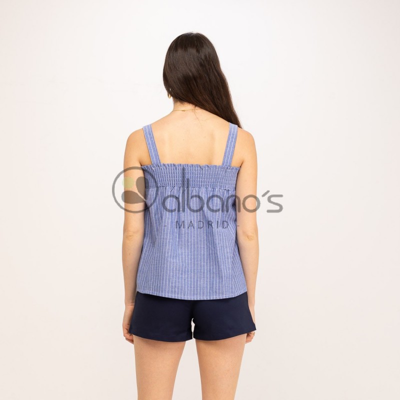 STRIPED FITTINGS TOP WITH NECKLINE REF.8901862-31